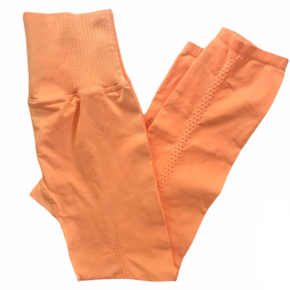 Free People Good Karma Leggings in Peach Horizon